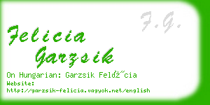 felicia garzsik business card